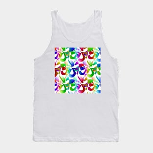 Rainbow flowers Tank Top